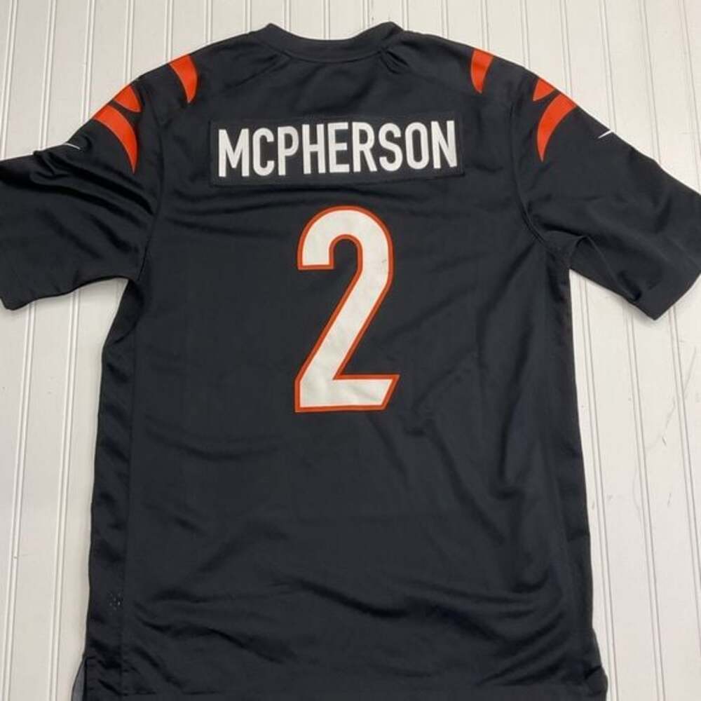 Nike Cincinnati Bengals Evan McPherson #2 Game Jersey Black - Men's Size Medium